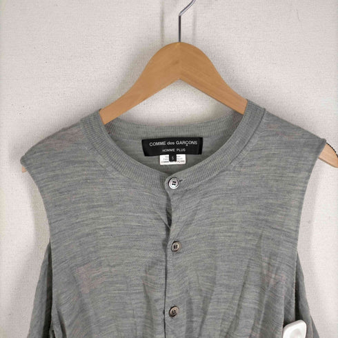 コムデギャルソンオムプリュス COMME des GARCONS HOMME PLUS 14SS カットアウトデザイン カーディガン メンズ JPN:S