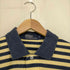 ポロバイラルフローレン Polo by RALPH LAUREN エンブレム刺繍 ボーダー 鹿の子ポロシャツ メンズ import:L