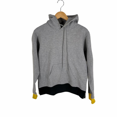 ソフネット SOPHNET. 18AW COLOR RIBBED HEM ZIP PULL OVER HOODY メンズ JPN:S