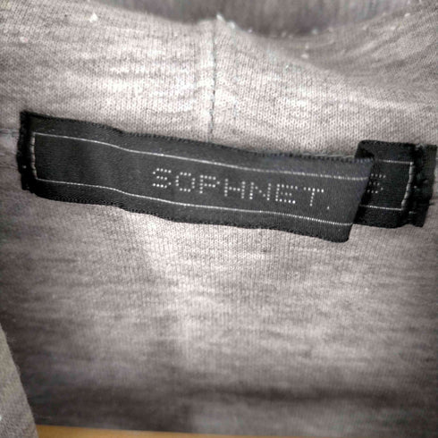 ソフネット SOPHNET. 18AW COLOR RIBBED HEM ZIP PULL OVER HOODY メンズ JPN:S