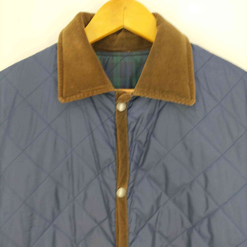 マッキントッシュフィロソフィー MACKINTOSH PHILOSOPHY 襟コーデュロイパイピングリバーシブル中綿キルティングジャケット チェック 無地 メンズ UK:40