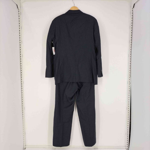 アルマーニコレツィオーニ ARMANI COLLEZIONI ストライプ3Bテーラードジャケット 1タックワイドスラックスパンツ メンズ 48