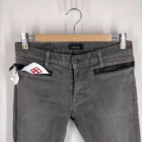アンダーカバーイズム UNDERCOVERISM RIPPED KNEE ZIPPER DENIM PANTS メンズ