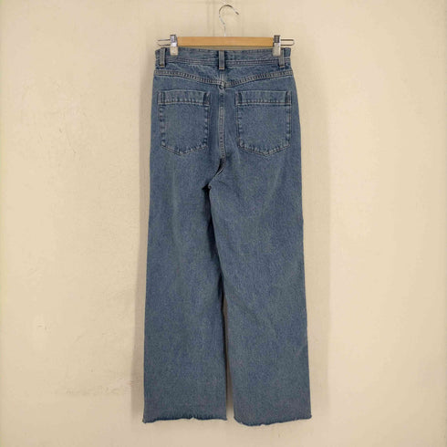 メゾンスペシャル MAISON SPECIAL 24SS Side Long Zip Denim - BLU レディース JPN:38
