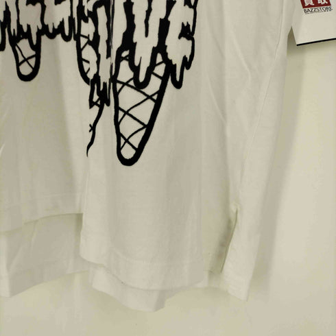 ステラマッカートニー STELLA McCARTNEY アシンメトリックフェルトロゴTシャツ レディース JPN:38