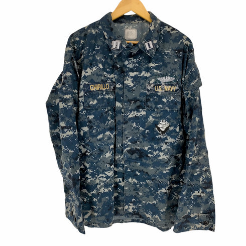 ユーエスネイビー US NAVY United States Navy Camoflauge Jacket メンズ LARGE-LONG