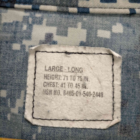 ユーエスネイビー US NAVY United States Navy Camoflauge Jacket メンズ LARGE-LONG
