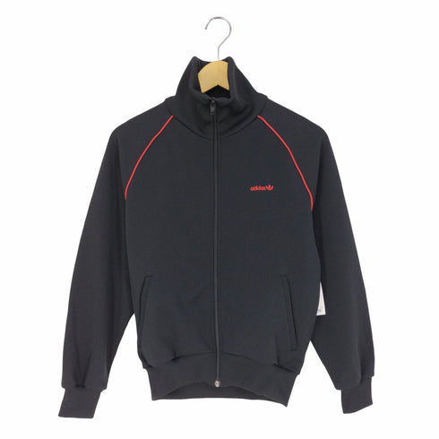 アディダス adidas 西ドイツ デサント製 パイピングトレフォイルロゴトラックジャケット メンズ import:S