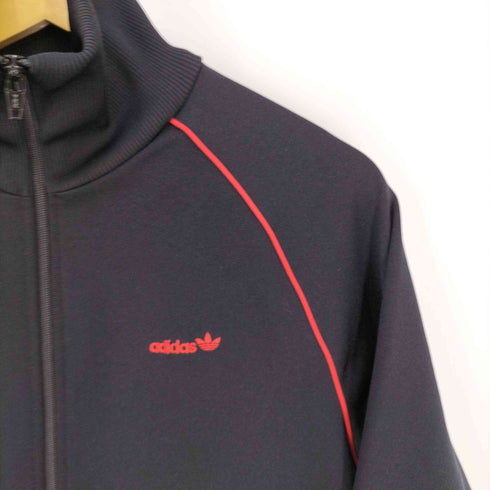 アディダス adidas 西ドイツ デサント製 パイピングトレフォイルロゴトラックジャケット メンズ import:S