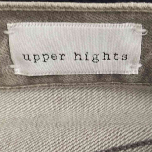 アッパーハイツ upper hights THE STELLA ユーズド加工 ストレッチスリムテーパードデニムパンツ レディース 25