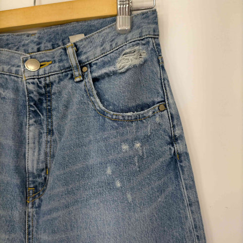 ブラックバイマウジー BLACK by moussy PUNA vintage denim レディース 26