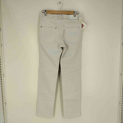 ジョンローレンスサリバン JOHN LAWRENCE SULLIVAN 5POCKET JEANS WITH BODY PIERCING JEWELRY ピアッシングパーツ付き5Pホワイトデニムパンツ メンズ JPN:44