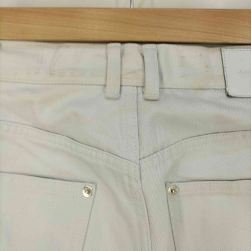 ジョンローレンスサリバン JOHN LAWRENCE SULLIVAN 5POCKET JEANS WITH BODY PIERCING JEWELRY ピアッシングパーツ付き5Pホワイトデニムパンツ メンズ JPN:44