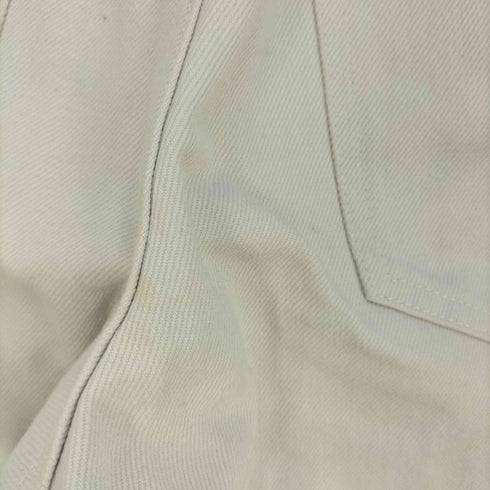ジョンローレンスサリバン JOHN LAWRENCE SULLIVAN 5POCKET JEANS WITH BODY PIERCING JEWELRY ピアッシングパーツ付き5Pホワイトデニムパンツ メンズ JPN:44