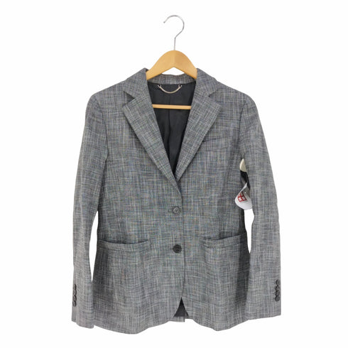 サルヴァトーレフェラガモ Salvatore Ferragamo グレンチェック柄2Bテーラードジャケット レディース EUR:38