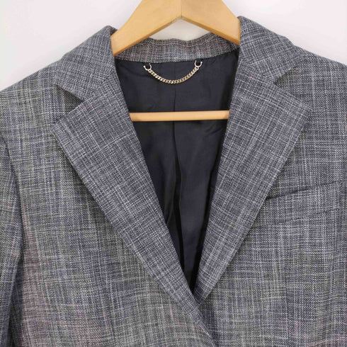 サルヴァトーレフェラガモ Salvatore Ferragamo グレンチェック柄2Bテーラードジャケット レディース EUR:38