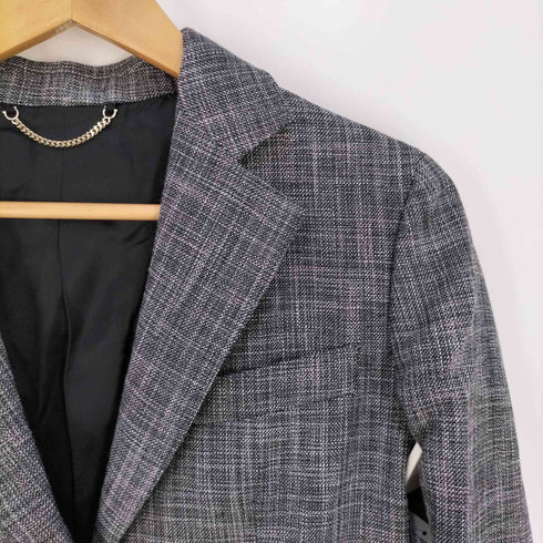 サルヴァトーレフェラガモ Salvatore Ferragamo グレンチェック柄2Bテーラードジャケット レディース EUR:38