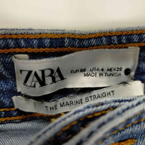 ザラ ZARA THE MARINE STRAIGHT JEANS バギーデニムパンツ レディース 36