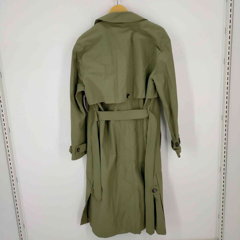 ザラ ZARA TRF ナイロントレンチコート カーキ レディース S-M