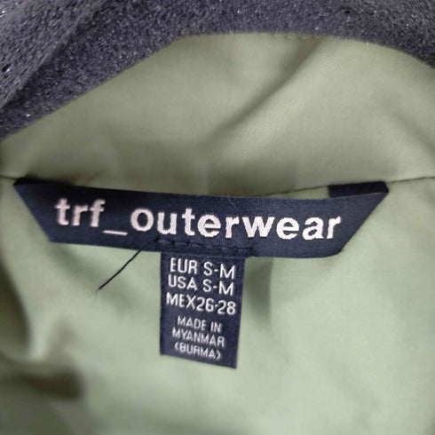ザラ ZARA TRF ナイロントレンチコート カーキ レディース S-M