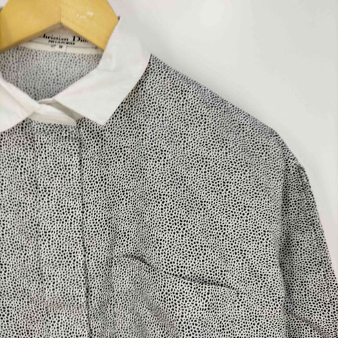 クリスチャンディオール Christian Dior ヒョウ柄比翼シャツ レディース import:M