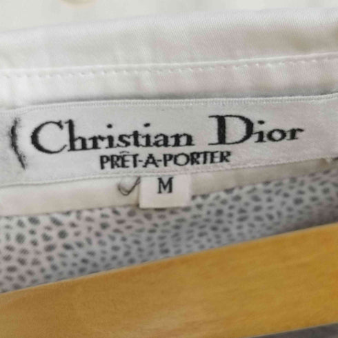 クリスチャンディオール Christian Dior ヒョウ柄比翼シャツ レディース import:M