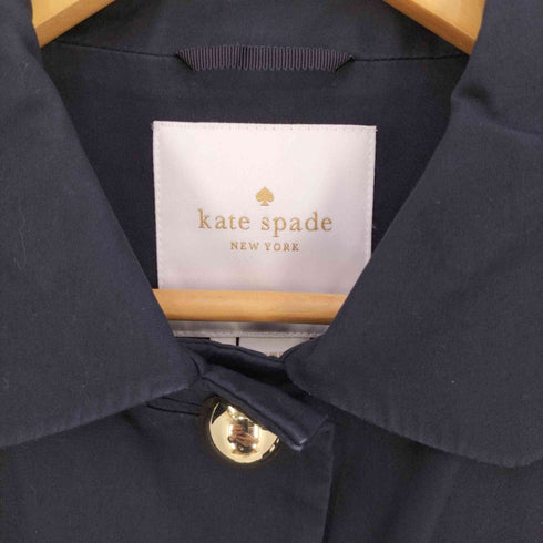 ケイトスペードニューヨーク kate spade NEW YORK 裏地ゼブラ柄 ステンカラーコート レディース import:XS