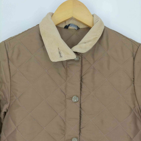 マッキントッシュ Mackintosh スコットランド製 襟コーデュロイスタンドカラーキルティングジャケット レディース DE:32