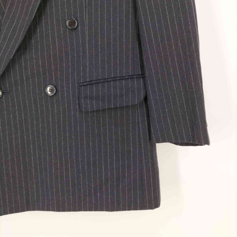 ランバン LANVIN チョークストライプダブルブレストテーラードジャケット メンズ EUR:50