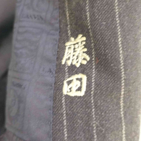 ランバン LANVIN チョークストライプダブルブレストテーラードジャケット メンズ EUR:50