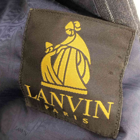 ランバン LANVIN チョークストライプダブルブレストテーラードジャケット メンズ EUR:50
