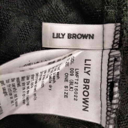 リリーブラウン Lily Brown ジャガードチャイナトップス レディース ONE SIZE
