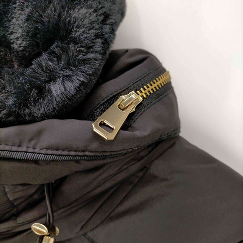 ザラ ZARA フーデッドスリムダウンジャケット レディース import:M