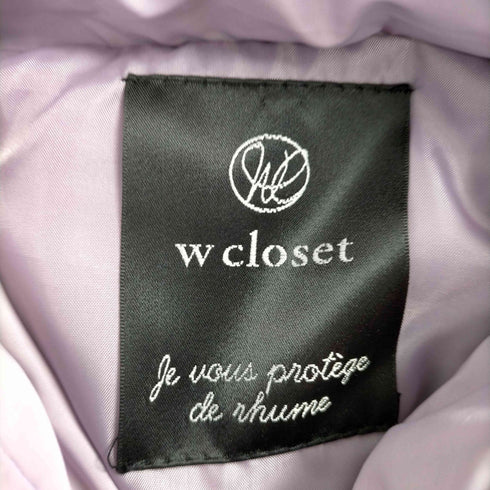 ダブルクローゼット w closet 2WAY 中綿ジャケット レディース FREE