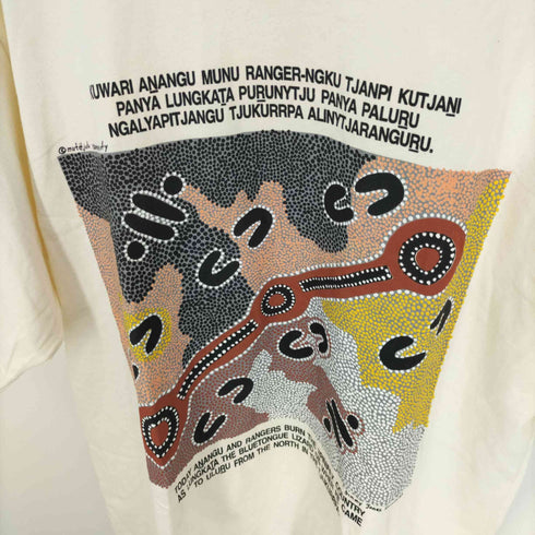 WALKATJARA ドット絵 プリント S/S Tシャツ メンズ import:XXL