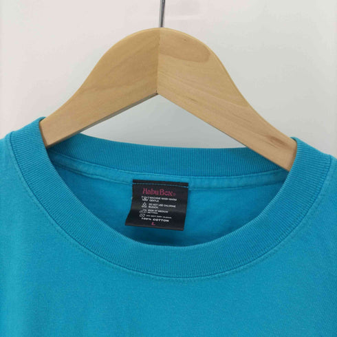 Habu Boxボディ 裾 雲 プリント S/S Tシャツ メンズ import:L
