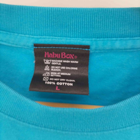 Habu Boxボディ 裾 雲 プリント S/S Tシャツ メンズ import:L