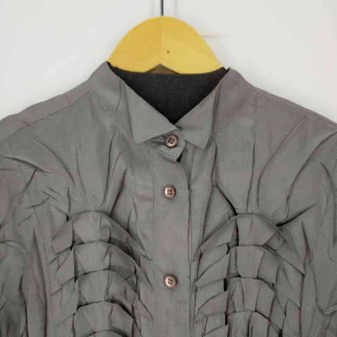 プリーツプリーズイッセイミヤケ PLEATS PLEASE ISSEY MIYAKE 2010AW シャツ ブラウス 千鳥格子 レディース JPN:3
