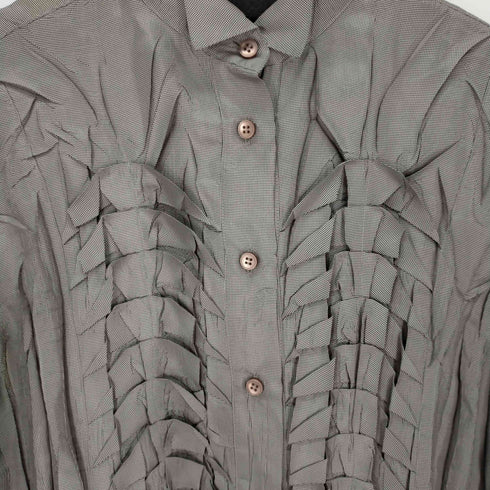 プリーツプリーズイッセイミヤケ PLEATS PLEASE ISSEY MIYAKE 2010AW シャツ ブラウス 千鳥格子 レディース JPN:3