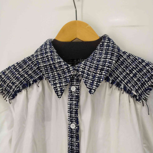 ザラ ZARA ツイードミックスブラウス レディース import:M