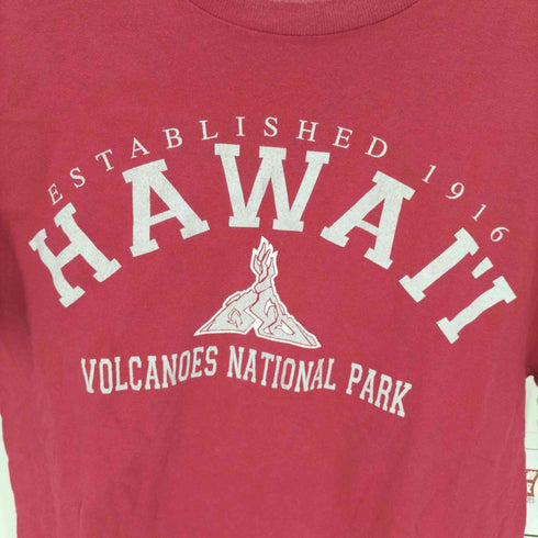 00S DELTAボディ HAWAII カレッジプリント S/S Tシャツ メンズ import:M