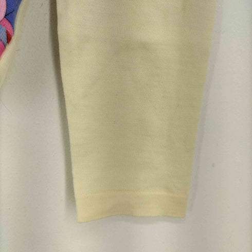 レオナールスポーツ LEONARD SPORT ロゴ総柄モックネックニット セーター 長袖 レディース JPN:42