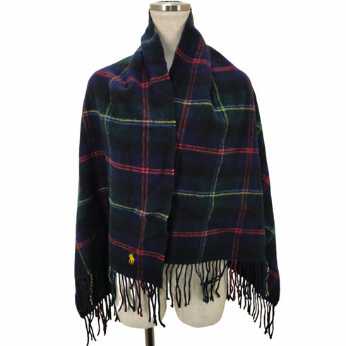 ラルフローレン RALPH LAUREN タータンチェック ウール マフラー メンズ
