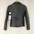 エンポリオアルマーニ EMPORIO ARMANI ダブルライダースジャケット ジップアップ 異素材切替 シープレザー レディース JPN:38 38