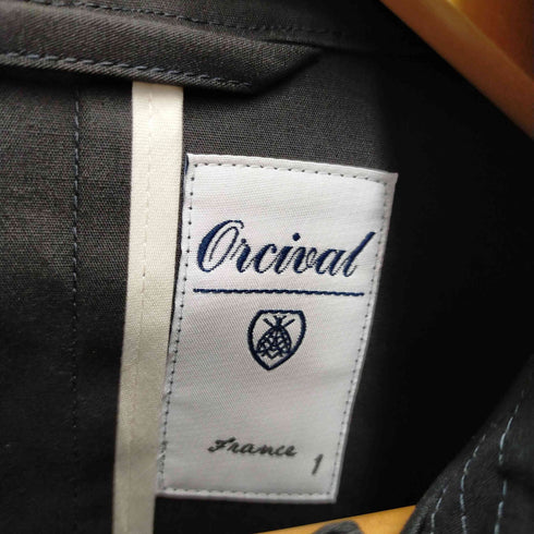 オーチバル ORCIVAL ミドル丈 ステンカラーコート レディース 1