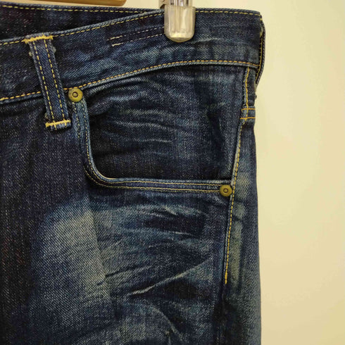 リー Lee 日本製 REGULAR NARROW Used加工 ジップフライ デニムパンツ メンズ UK:34-35