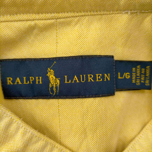 ラルフローレン RALPH LAUREN L/S スモールポニー刺繍バンドカラーシャツ メンズ JPN:L