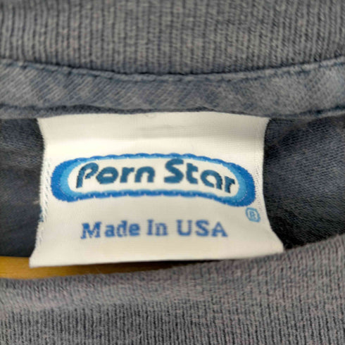 PORN STAR 90S MADE IN USA 両面プリントTシャツ シングスステッチ メンズ