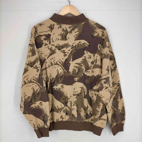 ケンゾージーンズ KENZO JEANS 80s 北斎タグ アニマル柄 ハイネックスウェット メンズ JPN:XL