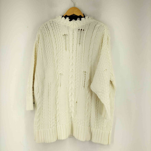 ダイアグラム Diagram 19AW グランジニット セーター チュニック丈 長袖 Vネック レディース 36